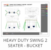 Heavy Duty Swing 2 Seater - Bucket Thumb