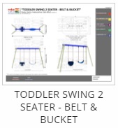 Toddler Swing 2 Seater - Belt & Bucket Thumb
