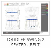 Toddler Swing 2 Seater - Belt Thumb