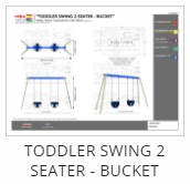 Toddler Swing 2 Seater - Bucket Thumb