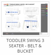 Toddler Swing 3 Seater - Belt & Bucket Thumb