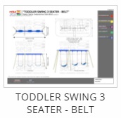 Toddler Swing 3 Seater - Belt Thumb