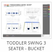 Toddler Swing 3 Seater - Bucket Thumb